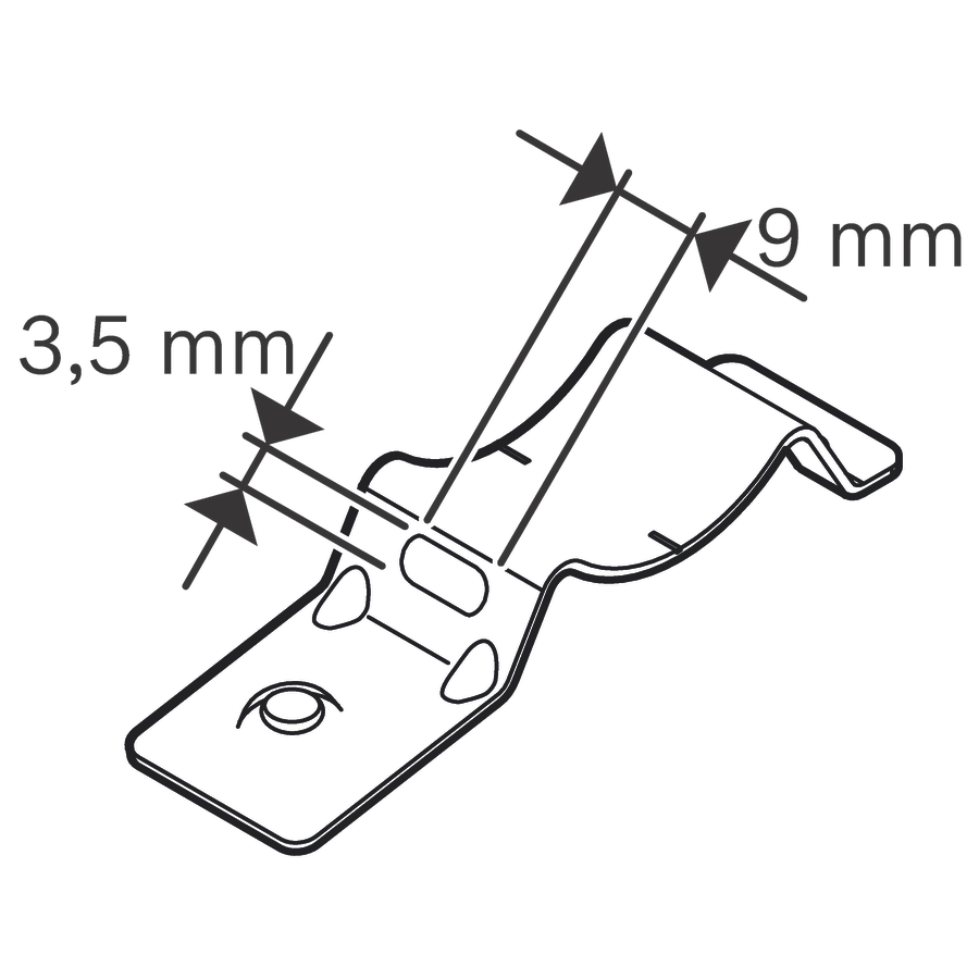 Support pour collier de serrage métallique PRO EMT-B