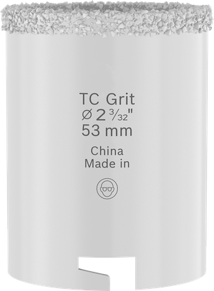 Scie cloche Bosch pour briques et carreaux souples, grain TC 53 mm.