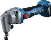 Grignoteuse sans fil Bosch GNA 18V-16 E pour la découpe des métaux.