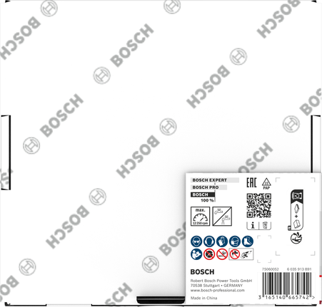 Disque à tronçonner en céramique Bosch 125 x 7 mm pour travaux de carrelage.