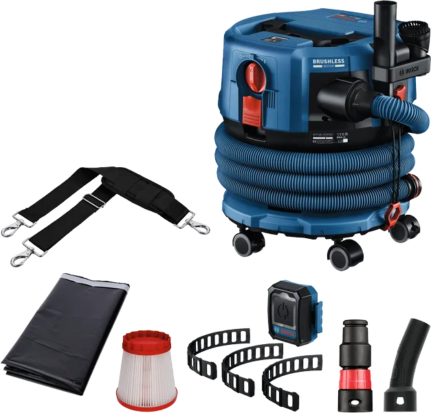Ensemble d'aspirateur eau et poussière sans fil Bosch GAS 18V-12.