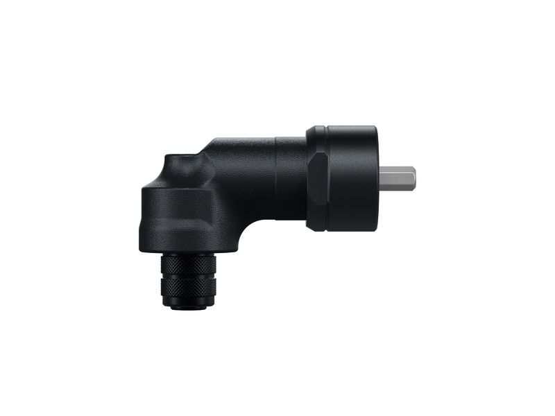 Tête d'angle Bosch 18 V 1/4 pouce à changement rapide.