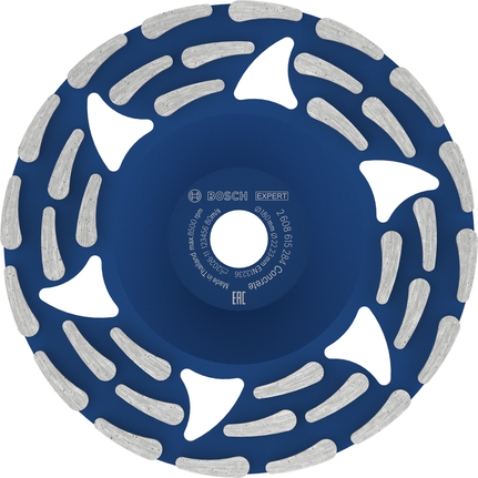 Tête de meulage diamantée Bosch EXPERT pour béton, pour un enlèvement rapide du béton.