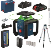 Outil de nivellement laser Bosch GRL18V-4-34CVG avec accessoires.