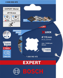 Disque de coupe diamanté Bosch EXPERT pour métaux X-LOCK 115 mm.