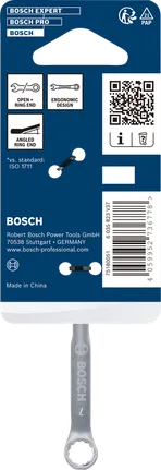 Clé mixte Bosch 7 mm en chrome vanadium.