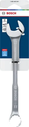 Clé mixte Bosch 22 mm en chrome vanadium.
