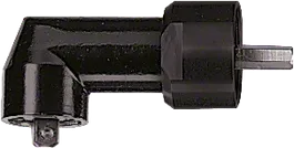 Adaptateur de perceuse à angle droit Bosch pour espaces restreints.