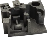 Insert en polystyrène Bosch pour le rangement des accessoires d'outils.