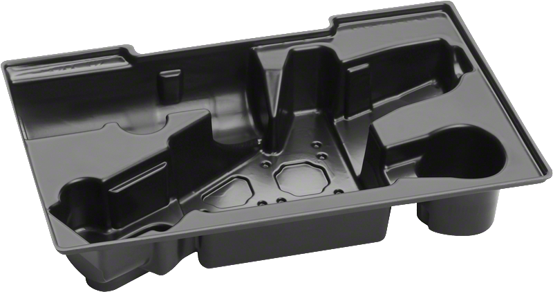 Insert en plastique Bosch pour le rangement des outils et des accessoires.