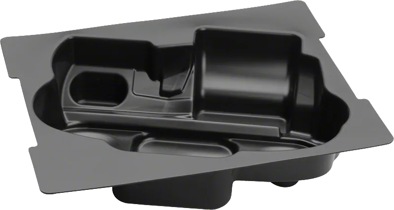 Plateau d'insertion en plastique Bosch pour le rangement des outils et des accessoires.