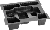 Plateau d'insertion Bosch pour l'organisation des outils et des accessoires.