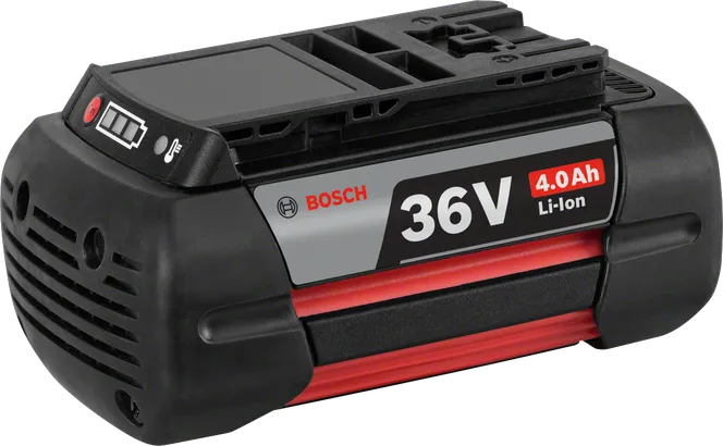 Batteria agli ioni di litio Bosch da 36 V e 4,0 Ah.