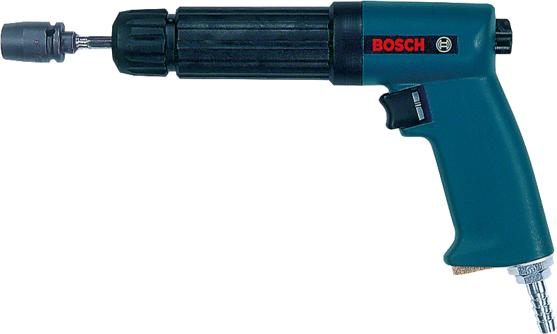 Chiave a pistola pneumatica Bosch con bloccaggio per il fissaggio.