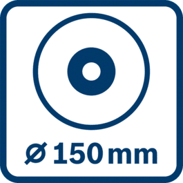 Diametro del disco 150 mm 