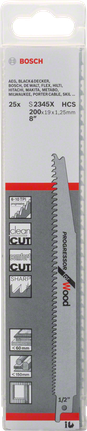Lama per sega alternativa per il taglio del legno Bosch S2345X HCS.