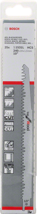 Lama per sega alternativa Bosch S1531L per legno.