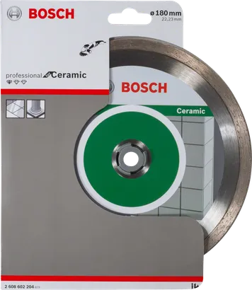 Disco da taglio ceramico Bosch da 180 mm.