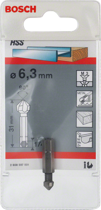 Punta svasatrice Bosch da 6,3 mm.