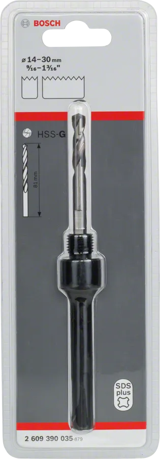 Adattatore Bosch SDS plus da 6,35 mm per seghe a tazza.