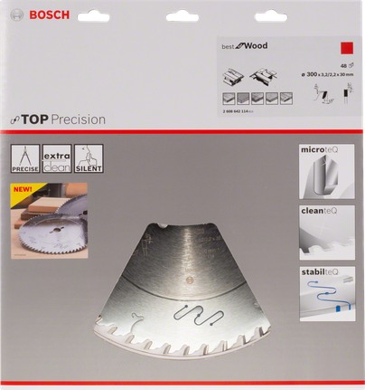 Lama per sega circolare Bosch Top Precision Best for Wood.