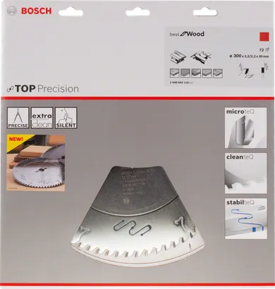 Lama per sega circolare Bosch Top Precision Best for Wood.
