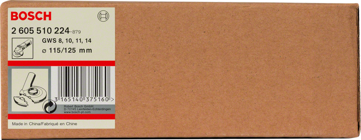 Guida di taglio Bosch con aspirazione della polvere 115/125 mm.