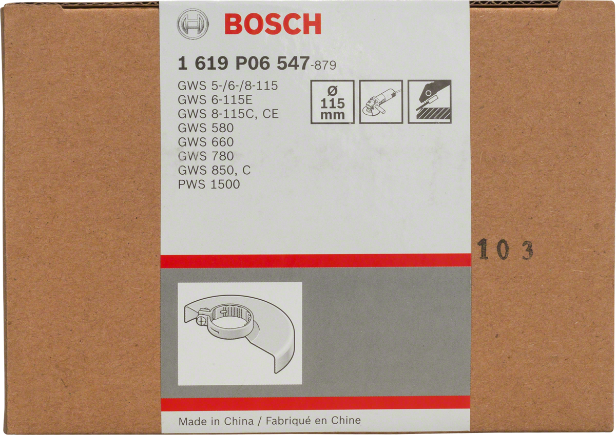 Protezione per levigatura Bosch da 115 mm.