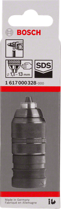 Mandrino per trapano SDS Bosch 1,5–13 mm.