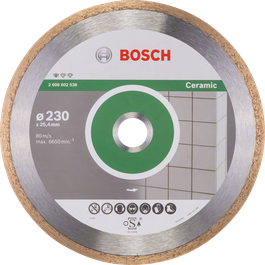 Disco da taglio diamantato Bosch Standard per ceramica da 230 mm.
