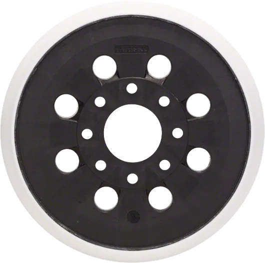 Platorello abrasivo Bosch medio da 125 mm con 8 fori.