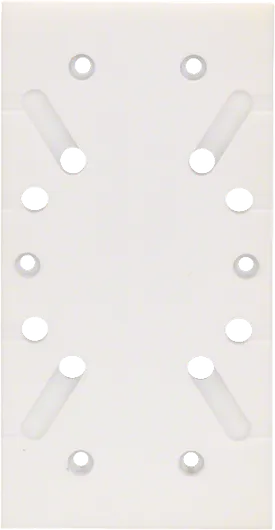 Piastra abrasiva Bosch 93x185 mm con fori multipli.