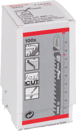 Lama per seghetto alternativo Bosch T 144 D 100x.