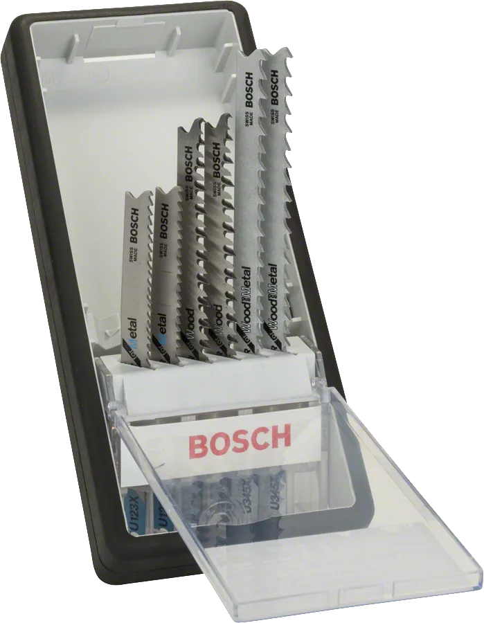 Set di 6 lame per seghetto alternativo Bosch Robust Line per legno e metallo.