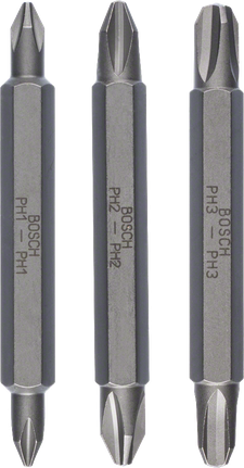 Set di 3 punte doppie Bosch da 60 mm.