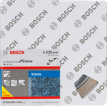 Set di dischi da taglio per pietra Bosch da 125 mm per smerigliatrici.