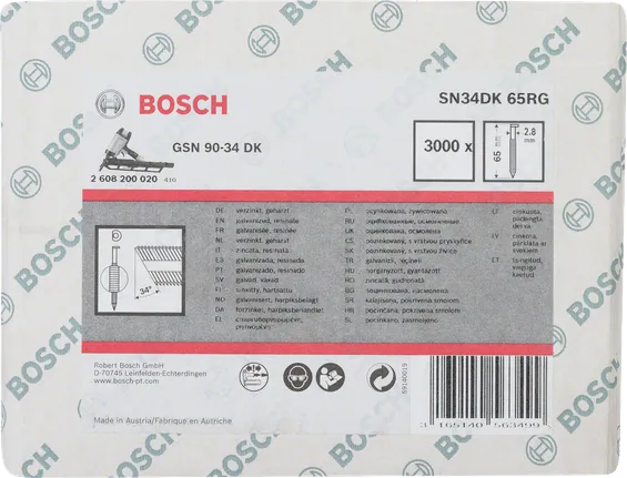 Chiodi Bosch 65mm 2,8mm 3000x.