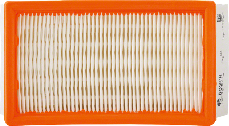 Filtro PTFE pieghettato piatto Bosch da 6150 cm² per l'aspirazione della polvere.