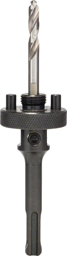 Adattatore SDS plus Bosch con punta da trapano da 6,35 mm di diametro.
