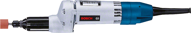 Smerigliatrice dritta Bosch con mandrino prolungato.