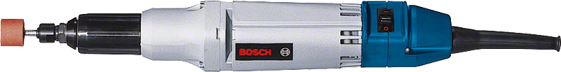 Smerigliatrice diritta Bosch con mandrino lungo per una rettifica di precisione.