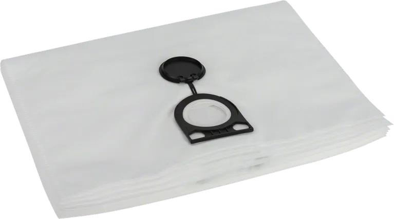 Sacchetto filtro in pile Bosch per sistemi di aspirazione della polvere.