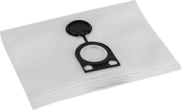 Sacchetto filtro in pile Bosch con tappo di chiusura di sicurezza.