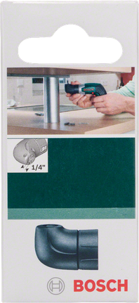 Adattatore ad angolo retto Bosch per avvitatura da 1/4 di pollice.