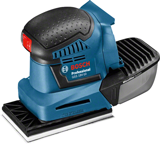 Levigatrice orbitale a batteria Bosch GSS 18V-10.