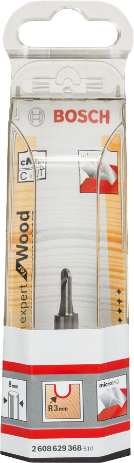 Punta per coronamento Bosch Expert per legno da 8 mm per fresatura di precisione.