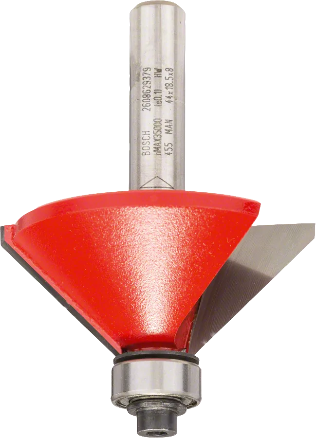 Punta per smussatura Bosch Expert per legno, gambo da 8 mm.