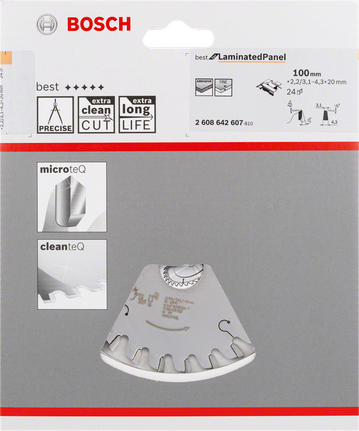 Lama conica per incisione pannelli laminati Bosch 100 mm.