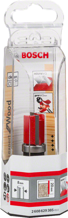 Fresa per rifiniture in legno laminato Bosch da 8 mm.