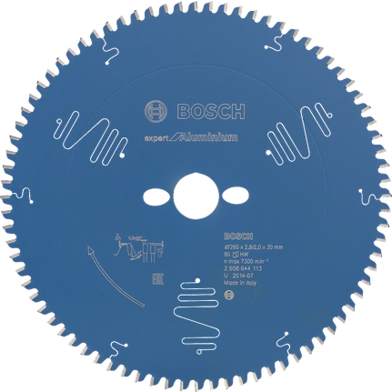Lama per sega circolare Bosch Expert for Aluminium, 80 denti.